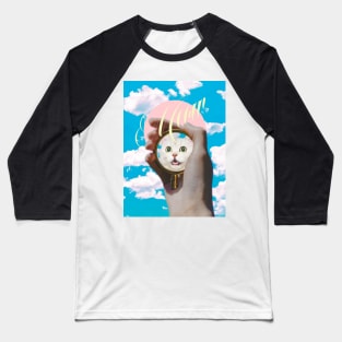 Meow // Cat Transformation Baseball T-Shirt